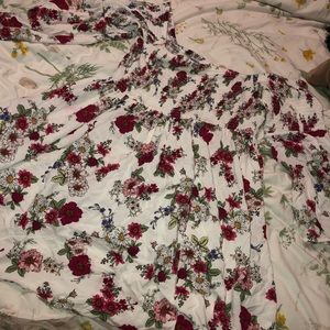 torrid Dresses - TORRID WHITE FLORAL SMOCKED SKATER DRESS torrid Dresses - TORRID WHITE FLORAL SMOCKED SKATER DRESS
